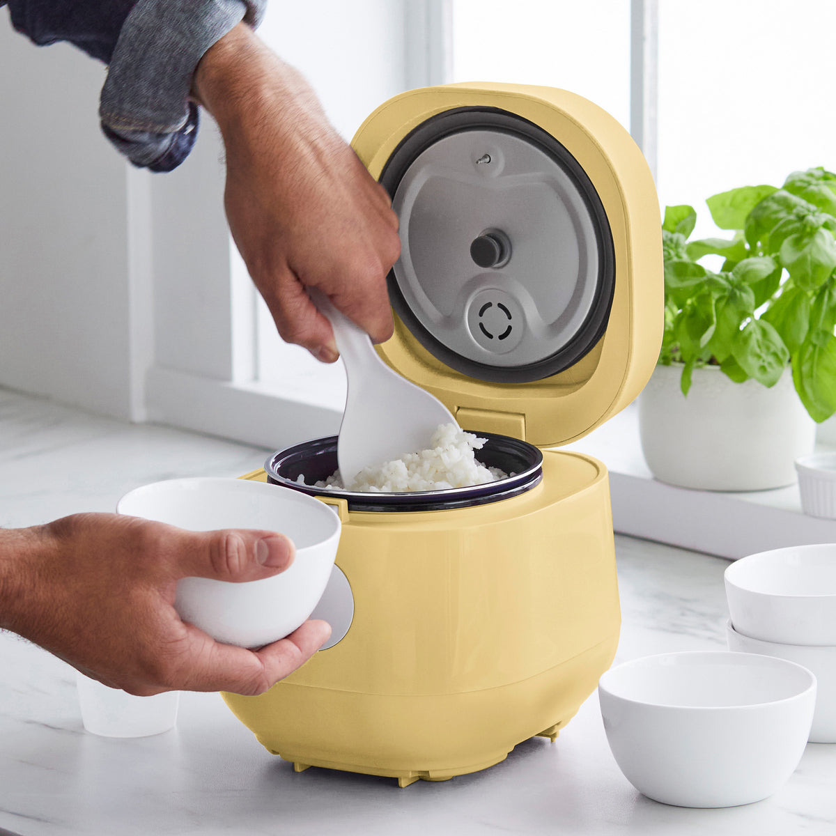 GreenLife 4-Cup Rice & Grains Cooker | Butter - Image 6