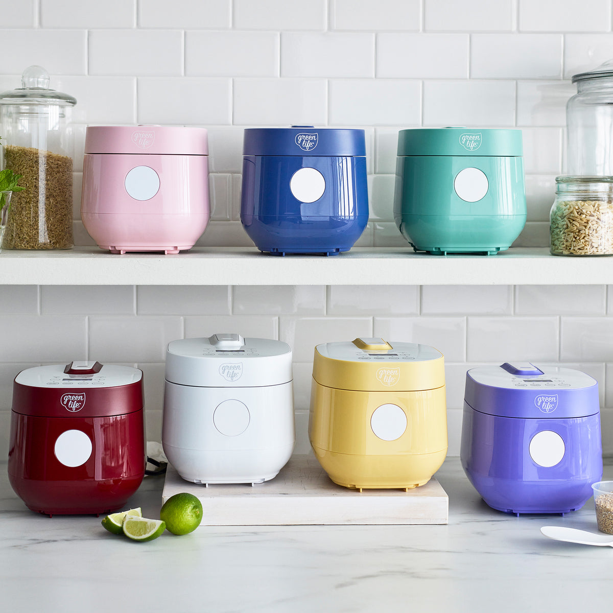 GreenLife 4-Cup Rice & Grains Cooker | Red - Image 8
