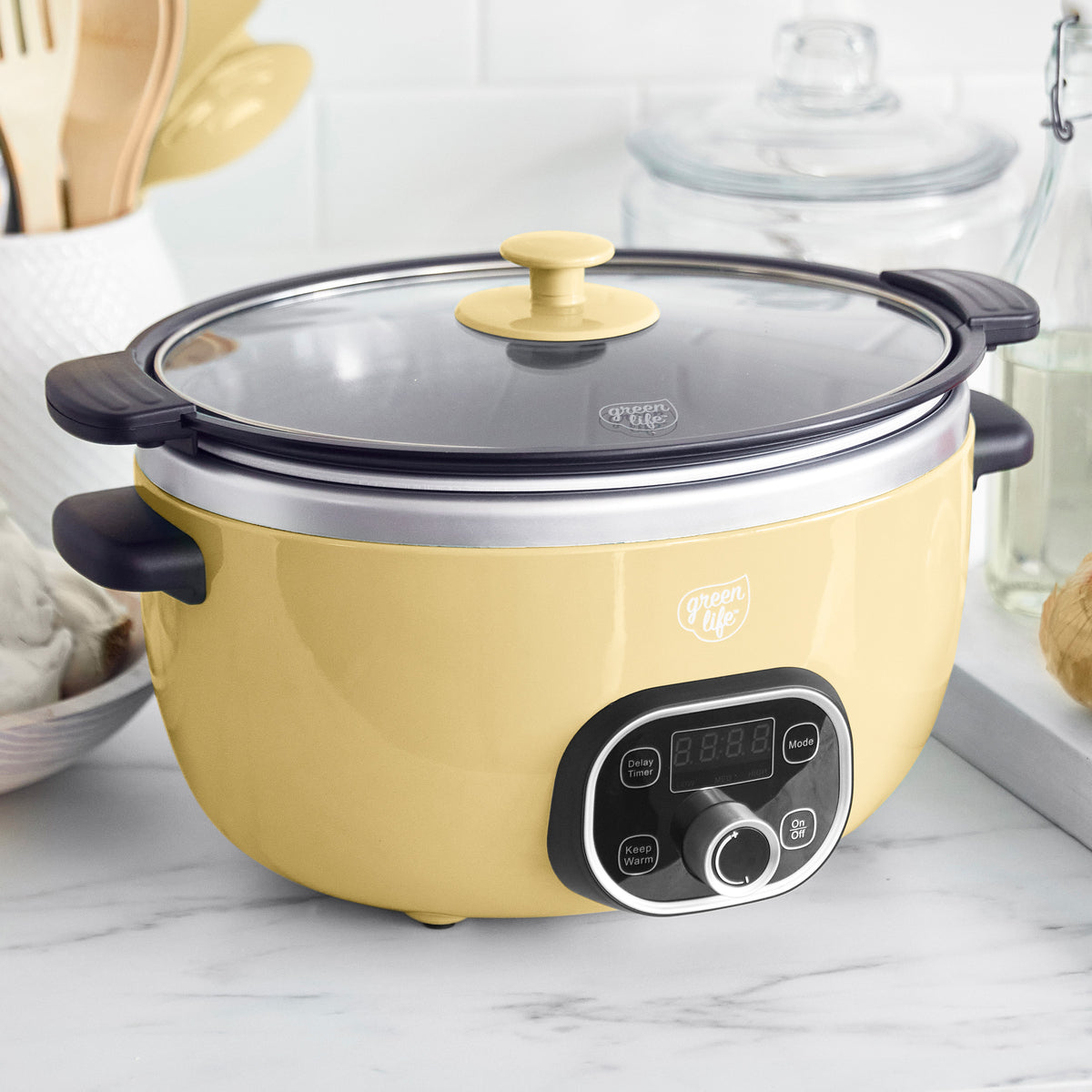 GreenLife Healthy 6-Quart Slow Cooker | Butter - Image 2