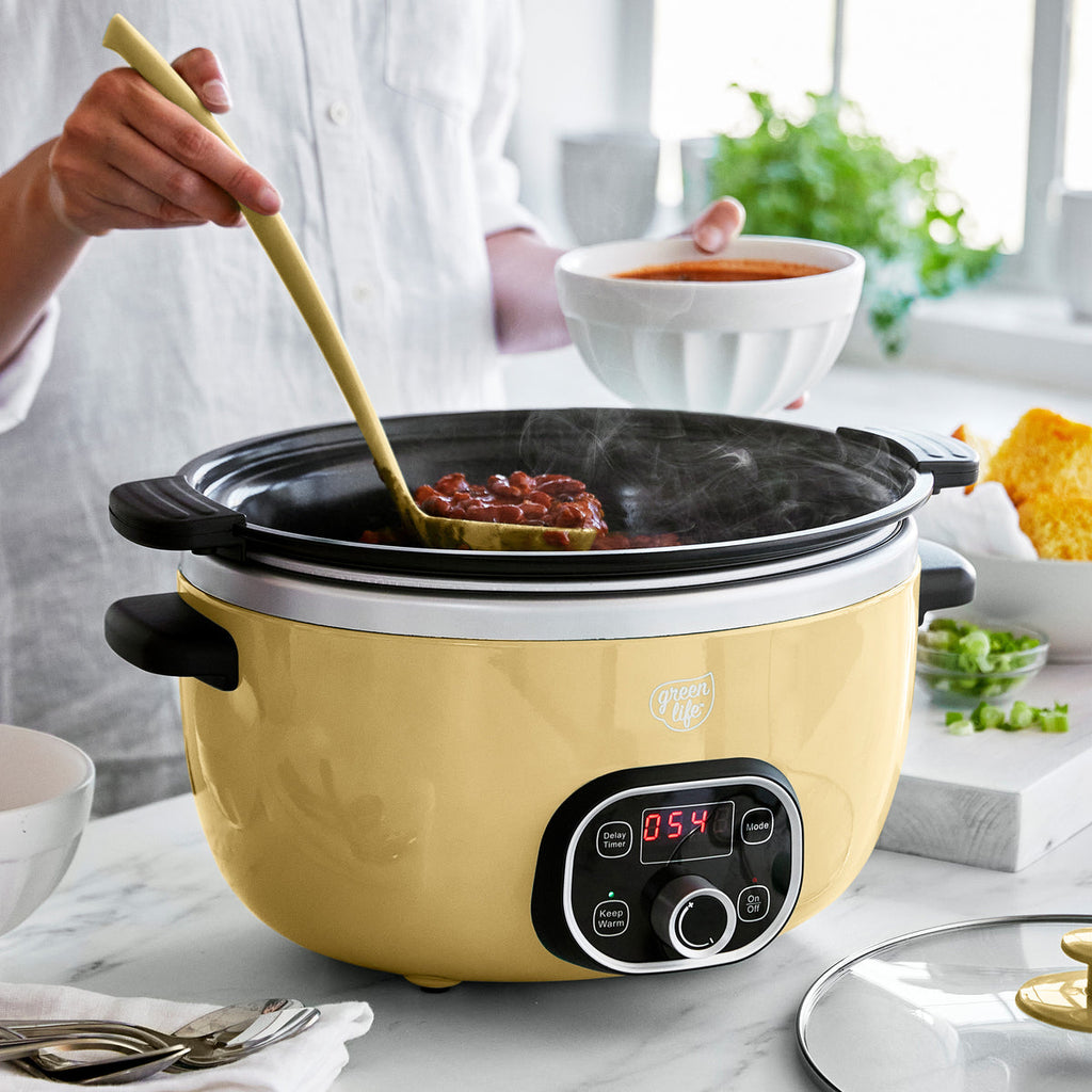 GreenLife Healthy 6-Quart Slow Cooker | Butter - Image 5
