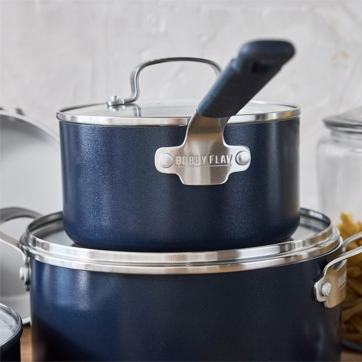 Bobby Flay by GreenPan Professional Ceramic Nonstick 13-Piece Cookware Set | Oxford Blue - Image 7