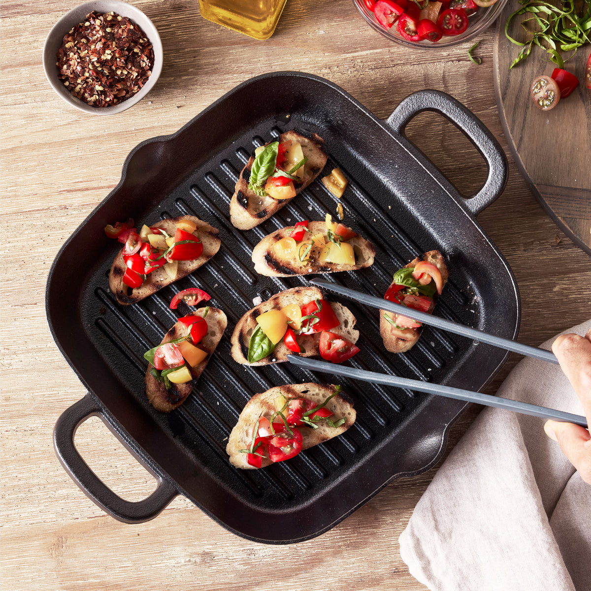 Bobby Flay by GreenPan 11" Cast Iron Square Grill Pan - Image 12