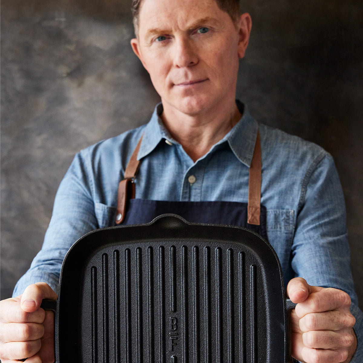 Bobby Flay by GreenPan 11" Cast Iron Square Grill Pan - Image 2