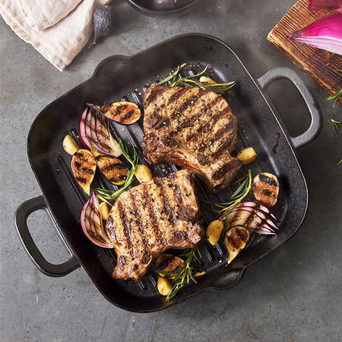 Bobby Flay by GreenPan 11" Cast Iron Square Grill Pan - Image 6
