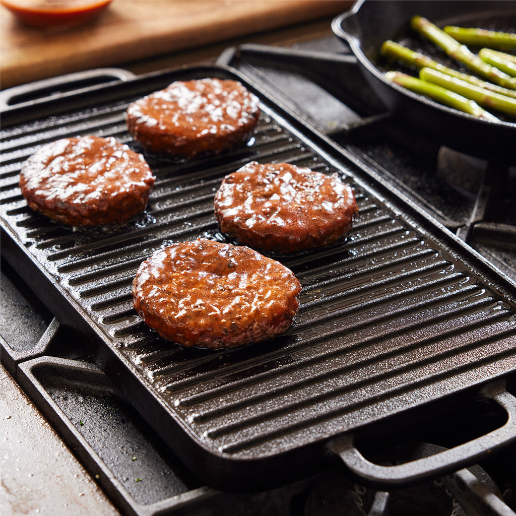 Bobby Flay by GreenPan 9.5" x 16.5" Reversible Cast Iron Grill Griddle - Image 6