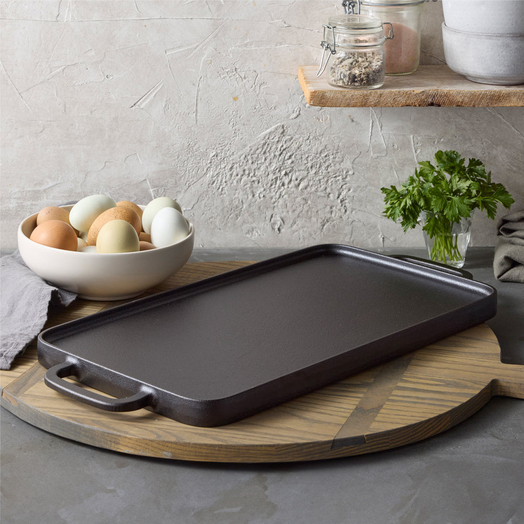 Bobby Flay by GreenPan 9.5" x 16.5" Reversible Cast Iron Grill Griddle - Image 7