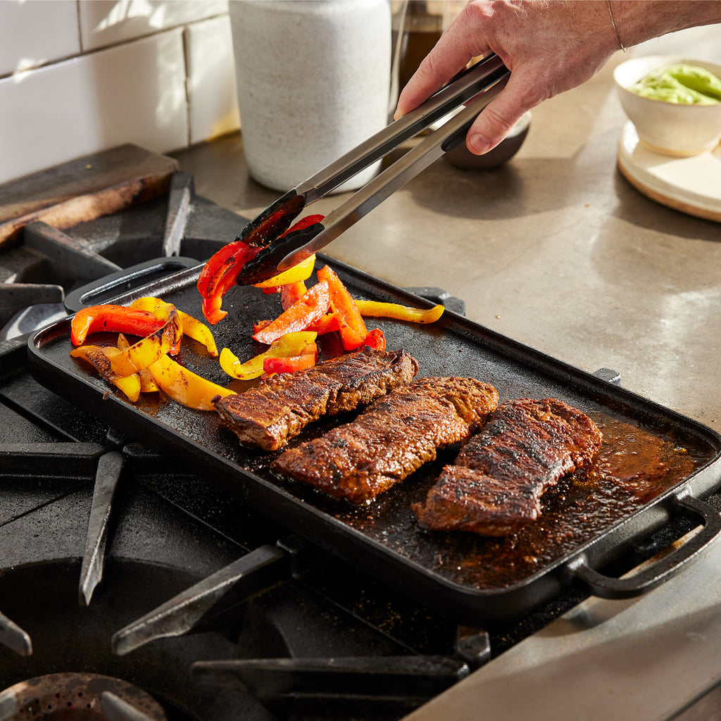 Bobby Flay by GreenPan 9.5" x 16.5" Reversible Cast Iron Grill Griddle - Image 9