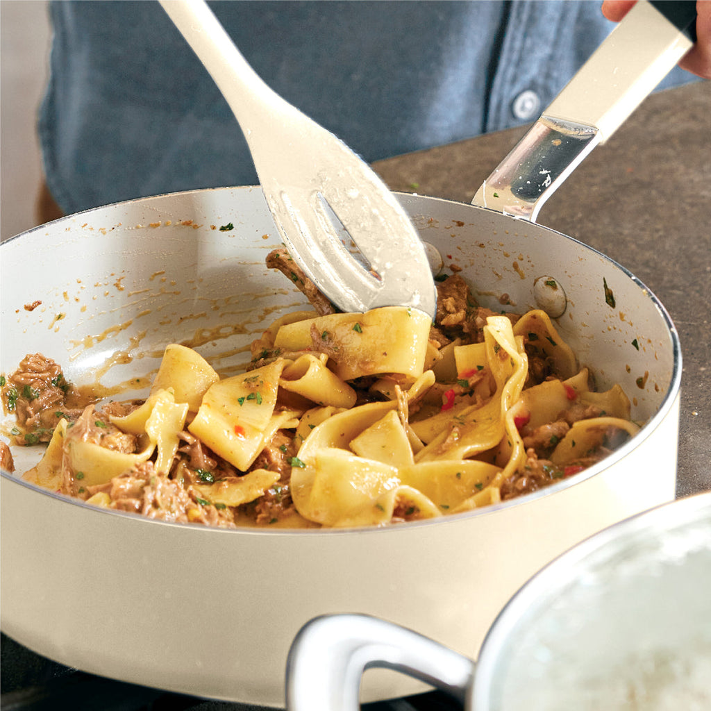 Bobby Flay by GreenPan Professional Ceramic Nonstick 13-Piece Cookware Set | Cream - Image 11