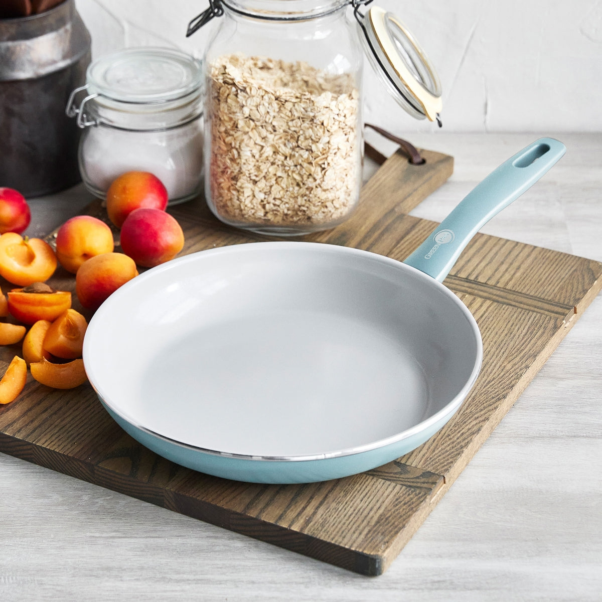 Dover Ceramic Nonstick 8" and 10" Frypan Set | Blue Haze - Image 2