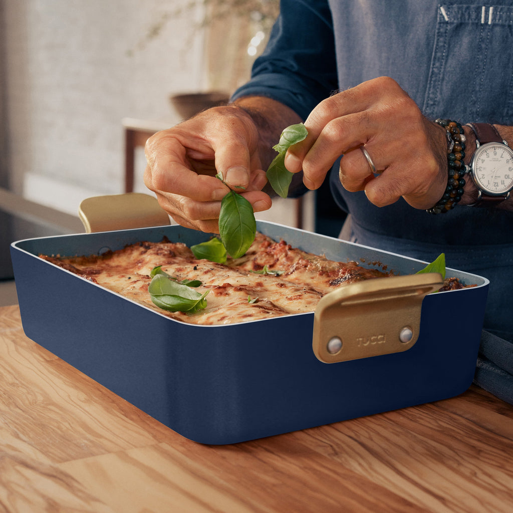 Stanley Tucci™ Ceramic Nonstick Lasagna Pan | Marino Blue - Image 4