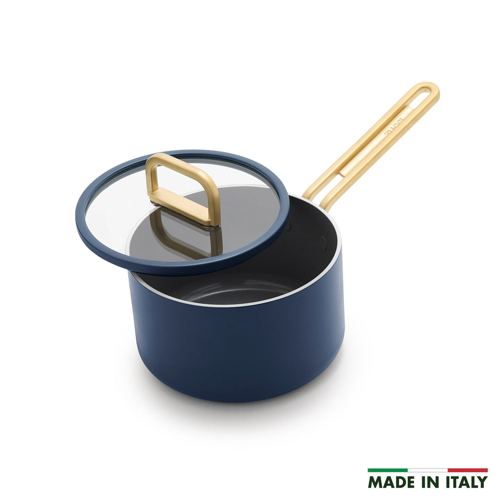 Stanley Tucci™ Ceramic Nonstick 2-Quart Saucepan with Lid | Marino Blue