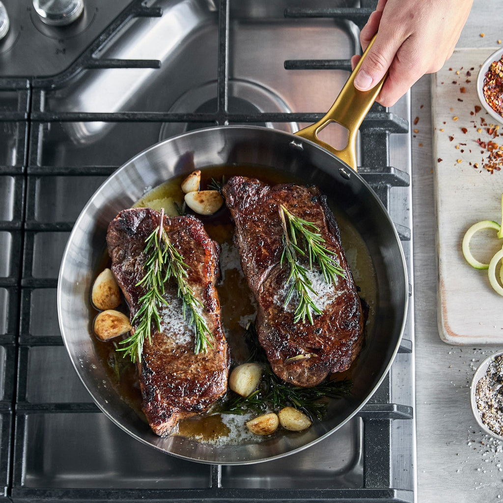 Reserve Stainless Steel 8", 10" and 12" Frypan Set - Image 5