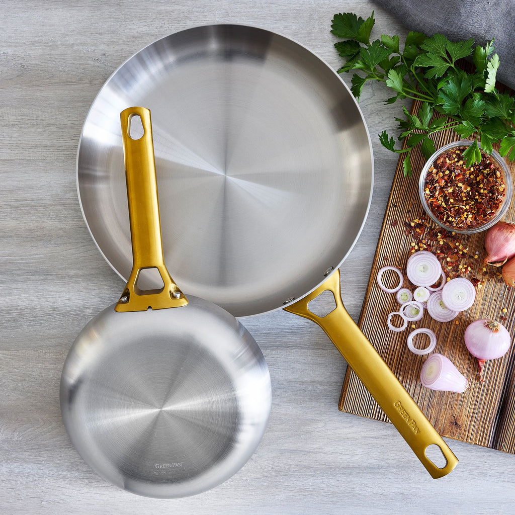 Reserve Stainless Steel 10" and 12" Frypan Set - Image 7