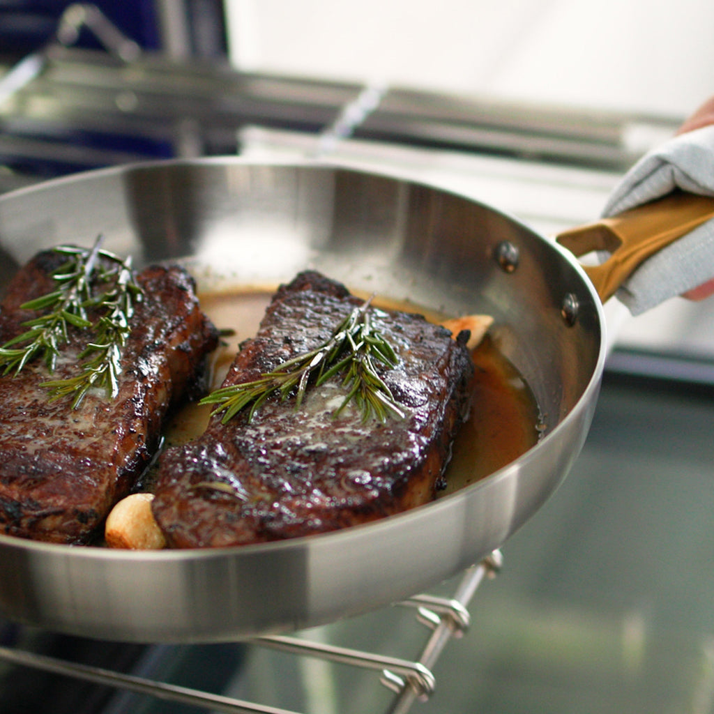 Reserve Stainless Steel 10" and 12" Frypan Set - Image 8