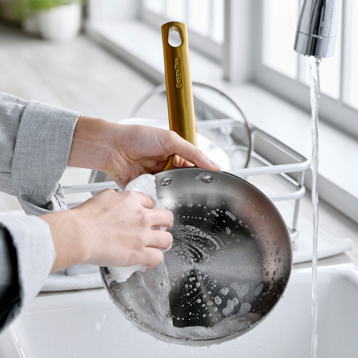 Reserve Stainless Steel 10" and 12" Frypan Set - Image 9