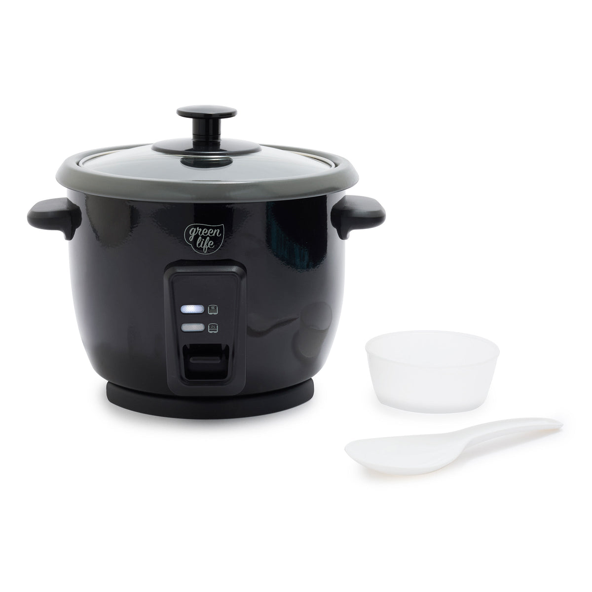 GreenLife 6-Cup Rice Cooker | Black