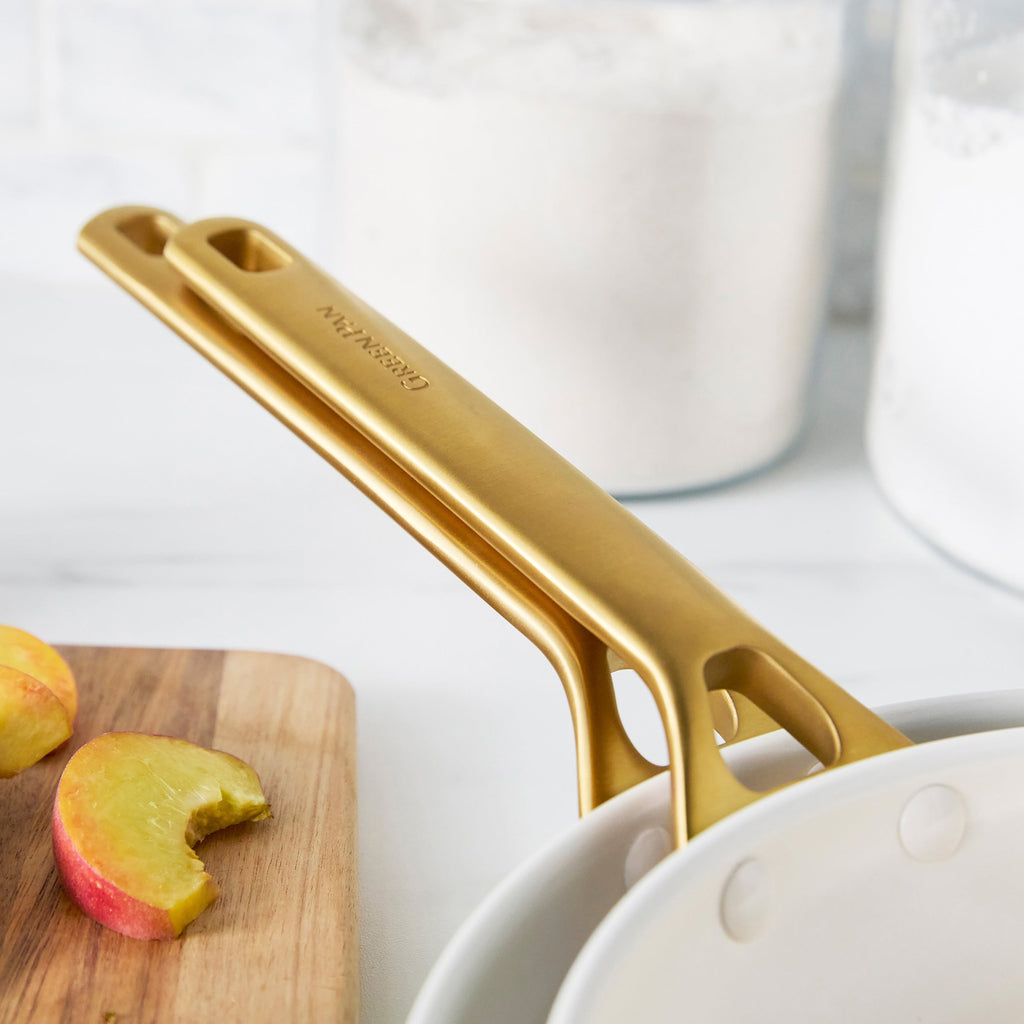 Reserve Pro Ceramic Nonstick 8", 10" and 12" Frypan Set | Cream - Image 8