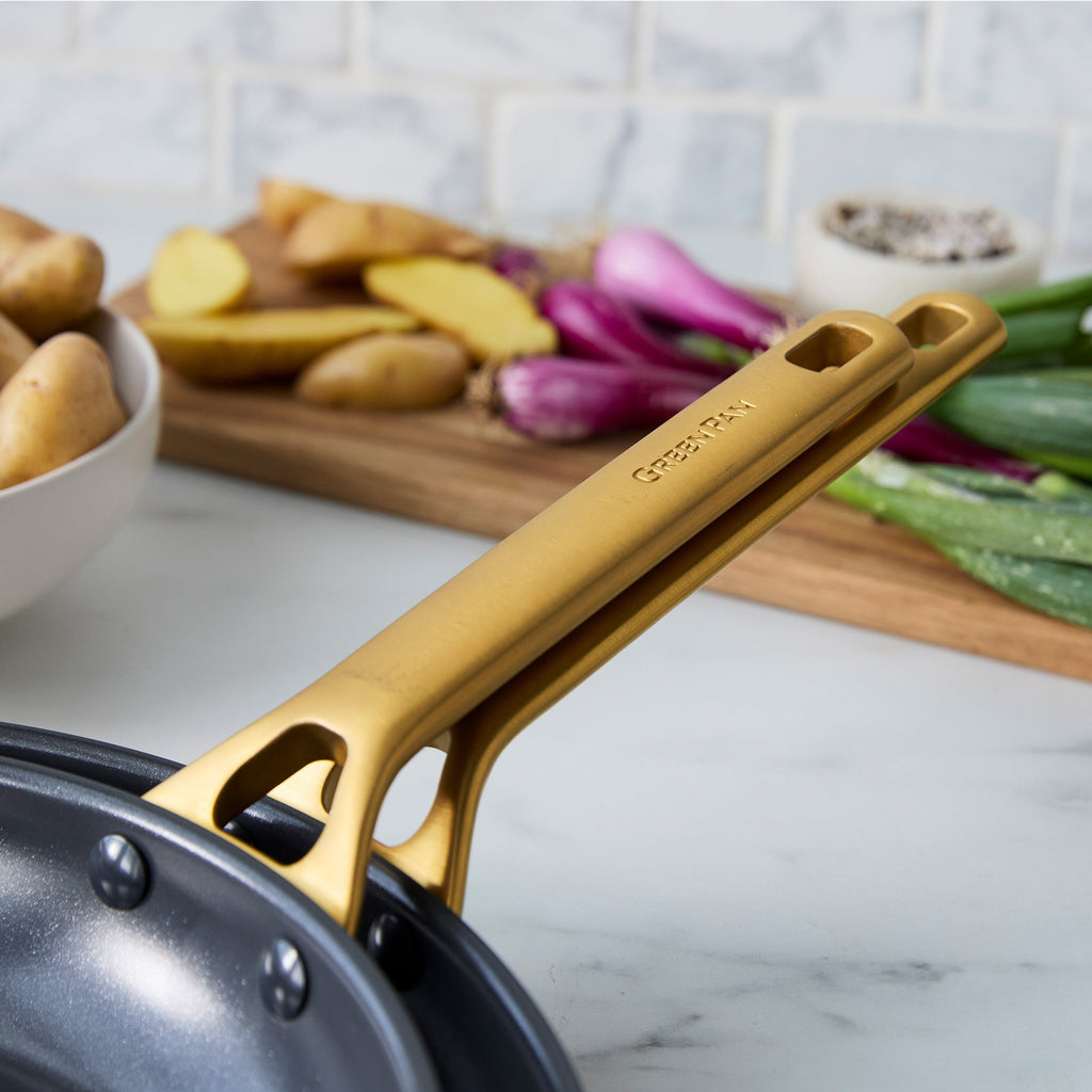 Reserve Pro Ceramic Nonstick 10" and 12" Frypan Set | Black - Image 6