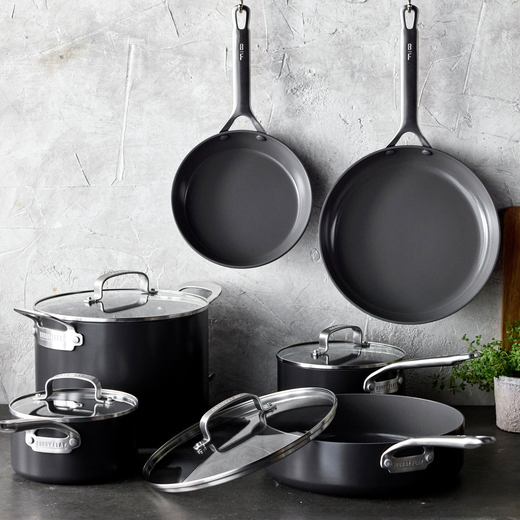 Bobby Flay by GreenPan Chef Series Hard Anodized 10-Piece Cookware Set - Image 3