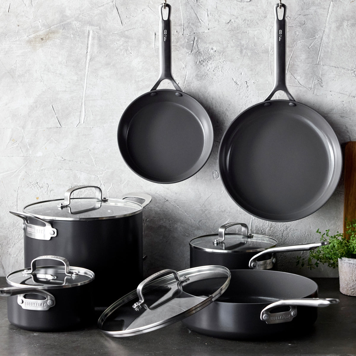 Bobby Flay by GreenPan Chef Series Hard Anodized 10-Piece Cookware Set - Image 3