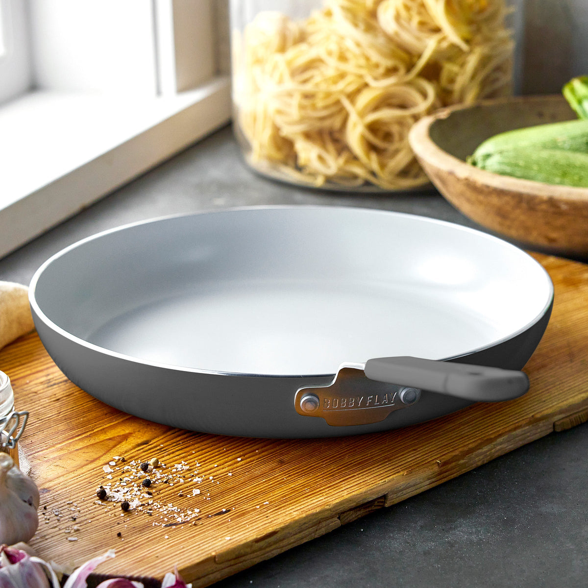 Bobby Flay by GreenPan Professional Ceramic Nonstick 12" Frypan | Graphite - Image 5