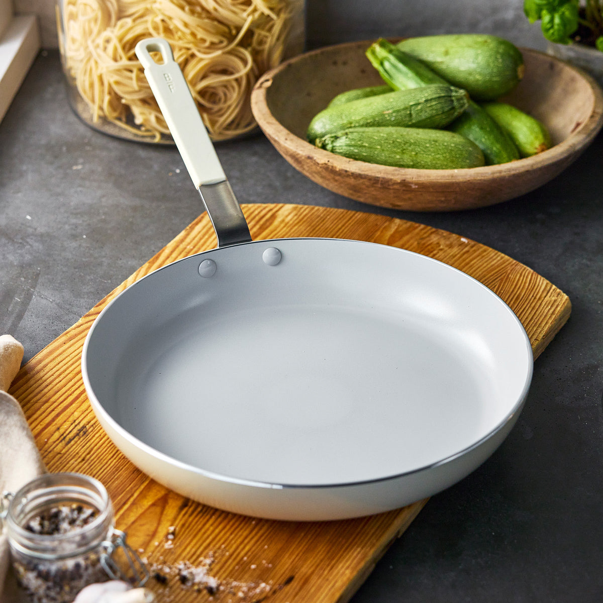 Bobby Flay by GreenPan Professional Ceramic Nonstick 12" Frypan | Cream - Image 3