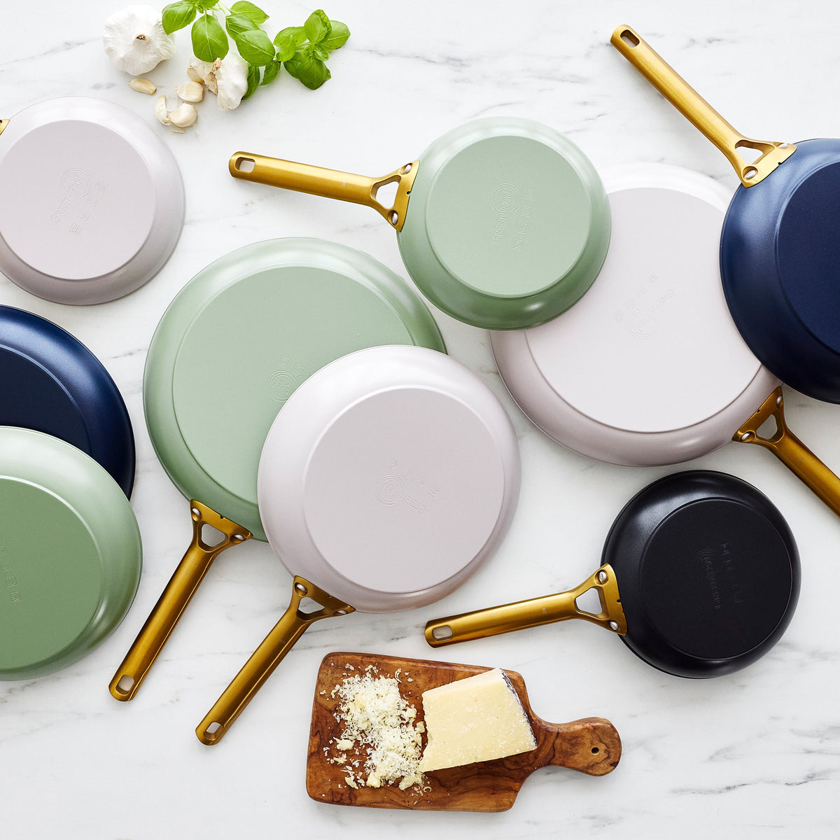Reserve Pro Ceramic Nonstick 10" and 12" Frypan Set | Glacier - Image 11