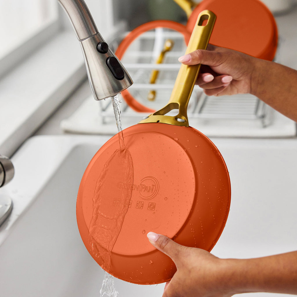 Reserve Pro Ceramic Nonstick 8", 10" and 12" Frypan Set | Harvest - Image 10