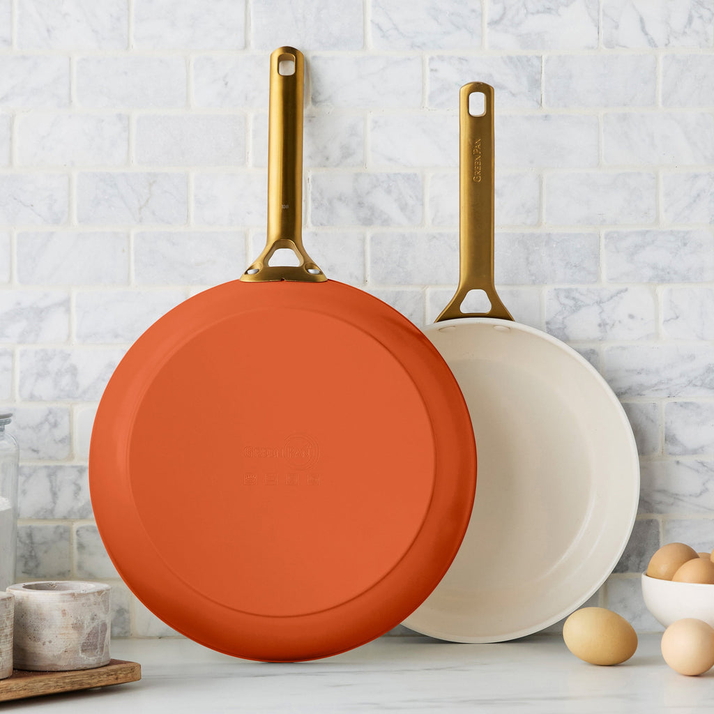 Reserve Pro Ceramic Nonstick 10" and 12" Frypan Set | Harvest - Image 2