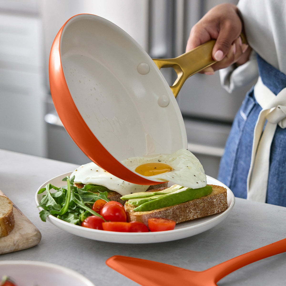 Reserve Pro Ceramic Nonstick 10-Piece Cookware Set | Harvest - Image 4