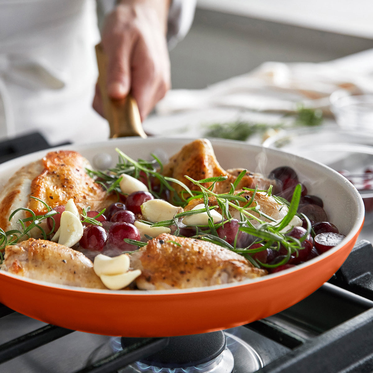 Reserve Pro Ceramic Nonstick 10-Piece Cookware Set | Harvest - Image 7