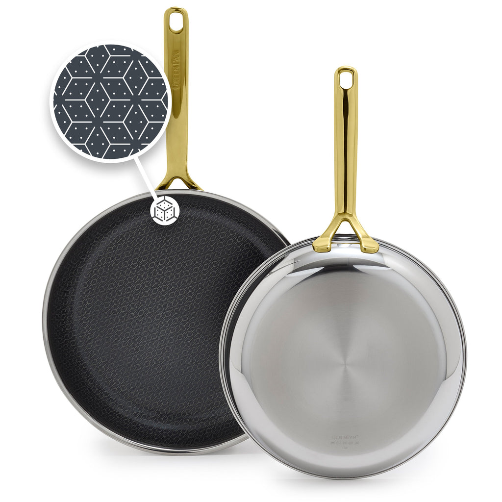 Spectra Gold Thermobond Hybrid Ceramic Nonstick 10" and 12" Frypan Set - Image 14