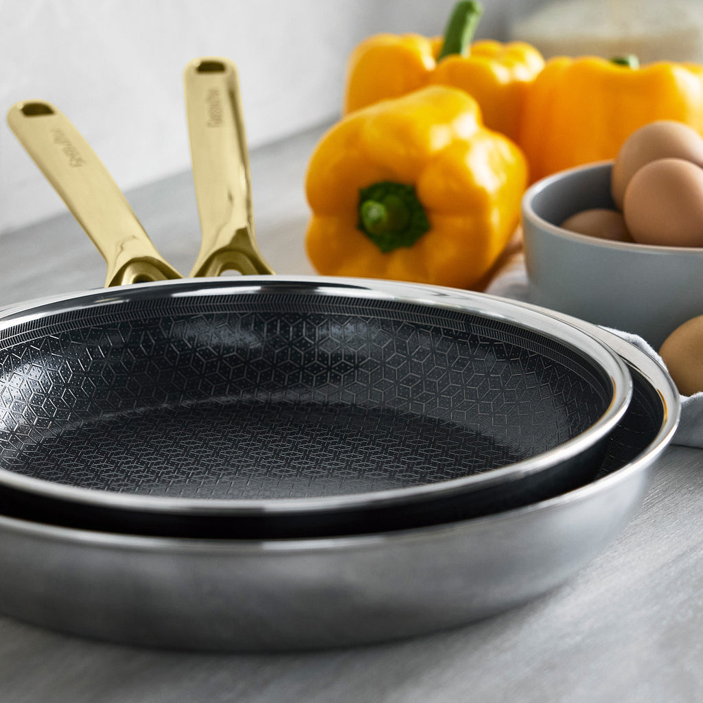 Spectra Gold Thermobond Hybrid Ceramic Nonstick 10" and 12" Frypan Set - Image 6