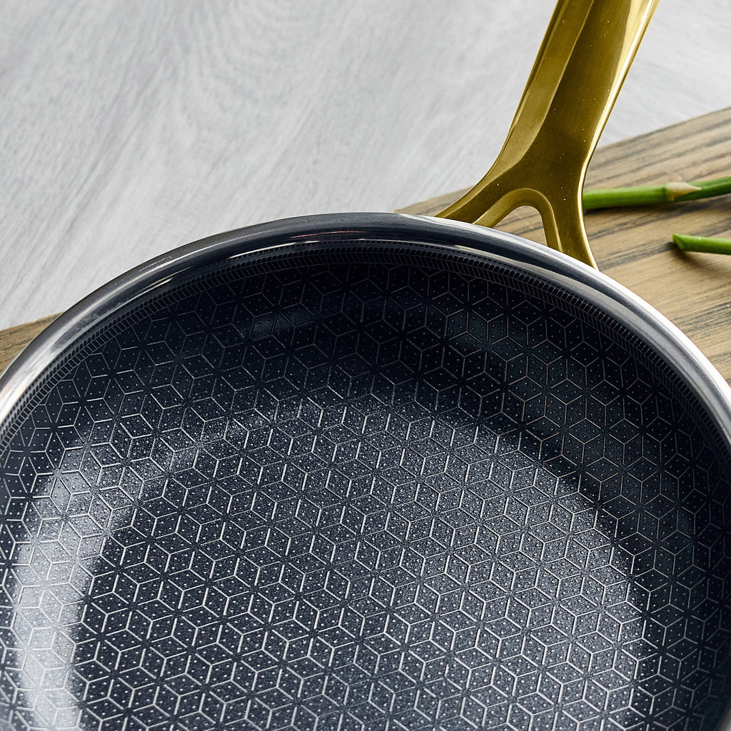 Spectra Gold Thermobond Hybrid Ceramic Nonstick 10" and 12" Frypan Set - Image 7