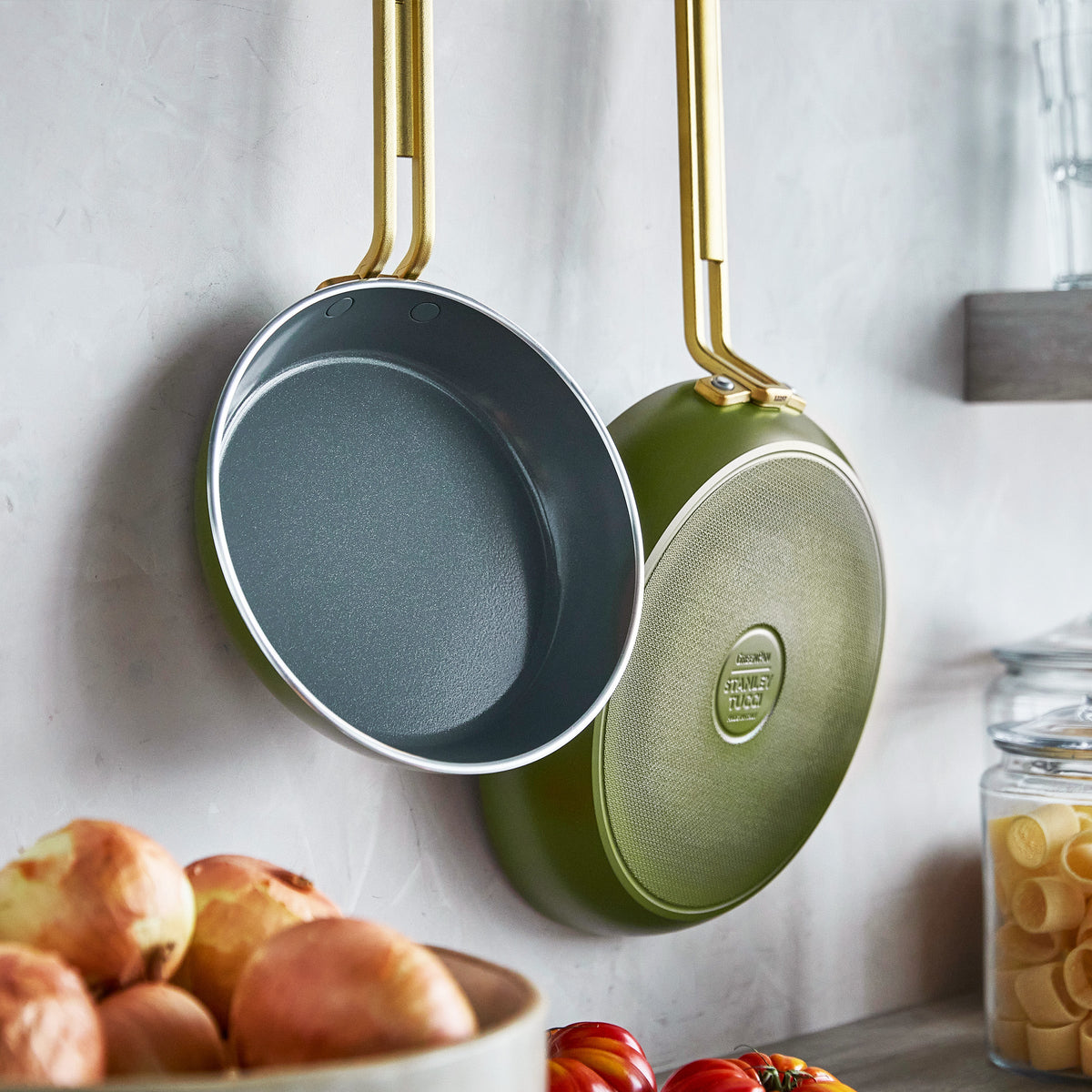 Stanley Tucci™ Ceramic Nonstick 11-Piece Cookware Set | Tuscan Olive - Image 4