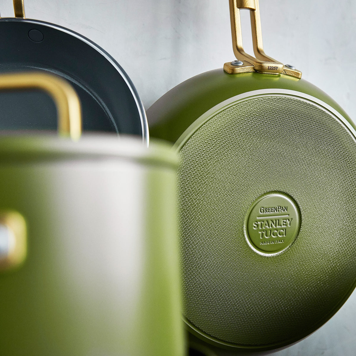 Stanley Tucci™ Ceramic Nonstick 11-Piece Cookware Set | Tuscan Olive - Image 5