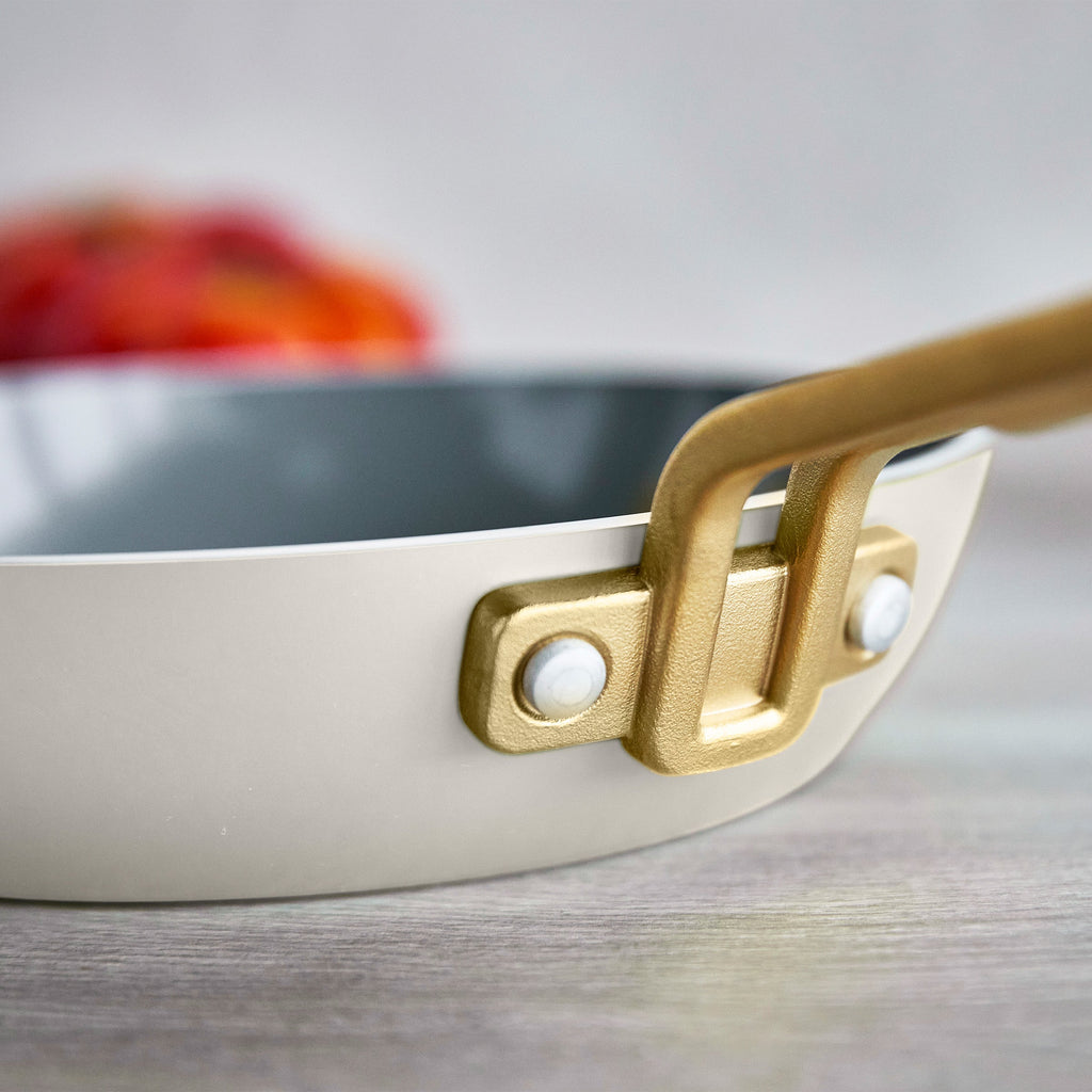 Stanley Tucci™ Ceramic Nonstick 8", 10" and 12" Frypan Set | Carrara White - Image 7