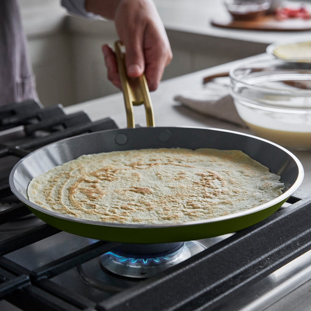 Stanley Tucci™ Ceramic Nonstick 10" Crepe and Omelette Pan | Tuscan Olive - Image 10