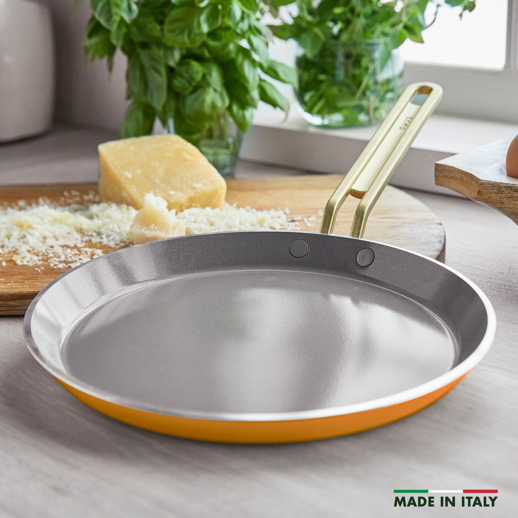 Stanley Tucci™ Ceramic Nonstick 10" Crepe and Omelette Pan | Roma Gold - Image 3