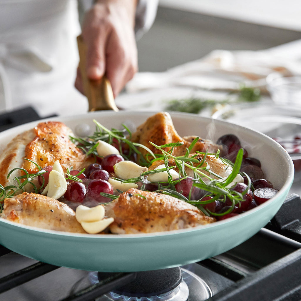 Reserve Pro Ceramic Nonstick 8", 10" and 12" Frypan Set | Seaside - Image 6