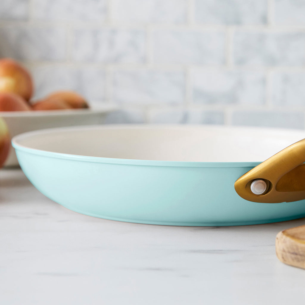 Reserve Pro Ceramic Nonstick 8", 10" and 12" Frypan Set | Seaside - Image 9
