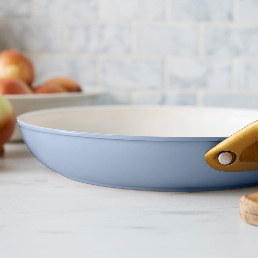 Reserve Pro Ceramic Nonstick 10" and 12" Frypan Set | Ocean - Image 8