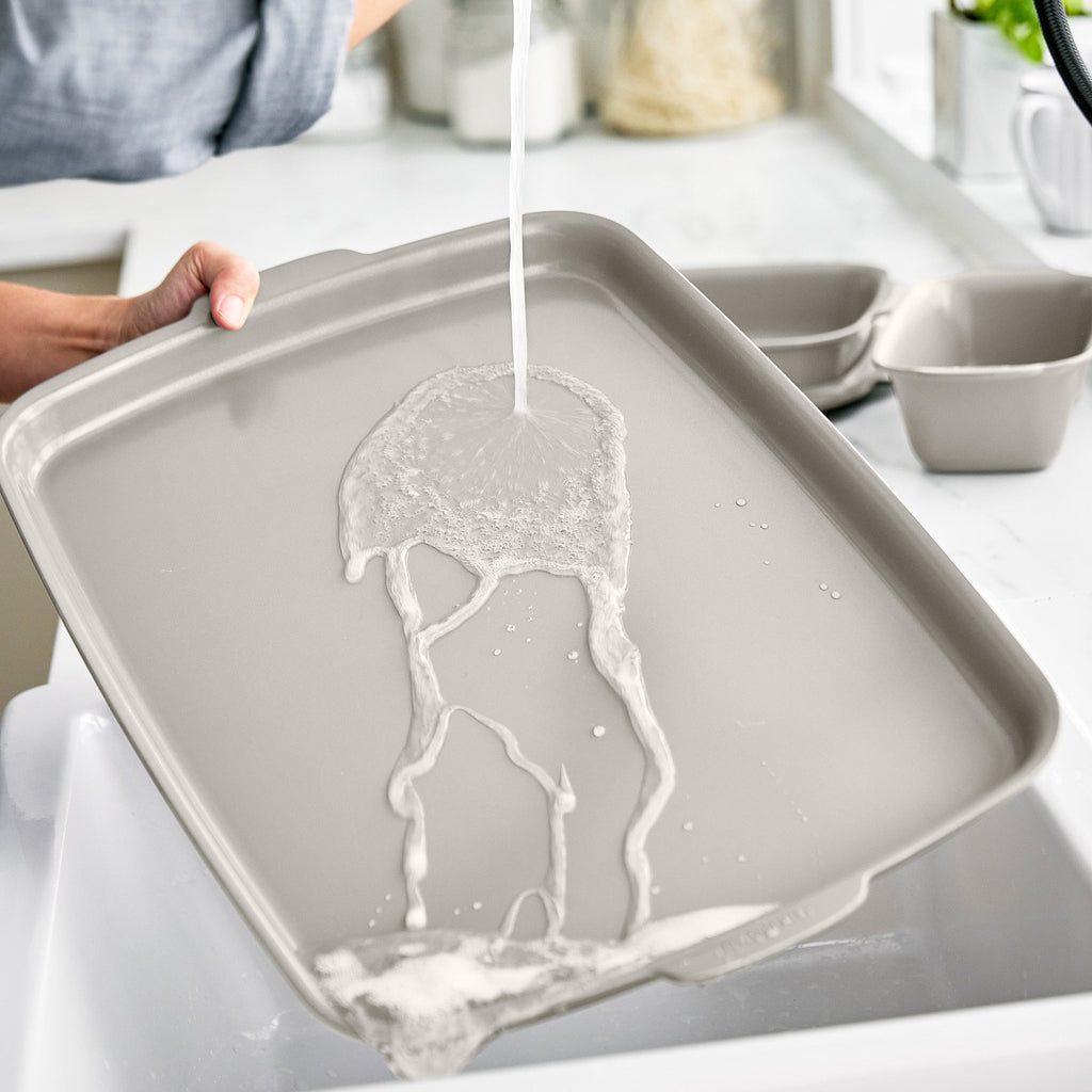 Premiere Ovenware Ceramic Nonstick 5-Piece Set | Taupe - Image 13