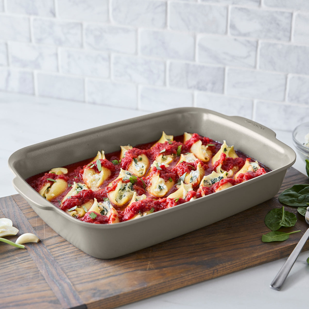 Premiere Ovenware Ceramic Nonstick 6-Piece Set | Taupe - Image 7