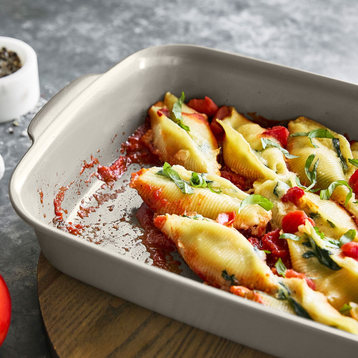 Premiere Ovenware Ceramic Nonstick 5-Piece Set | Taupe - Image 8