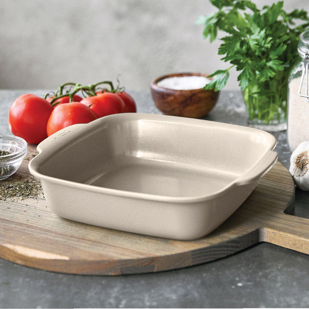 Premiere Ovenware Ceramic Nonstick 8" x 8" Square Baker | Taupe - Image 2