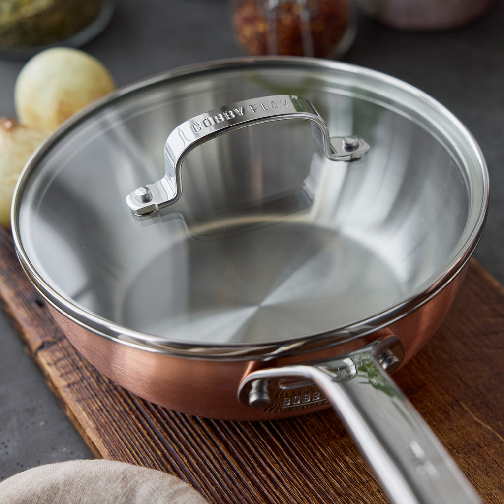 Bobby Flay by GreenPan Copper Clad 2-Quart Chef’s Pan with Lid - Image 5