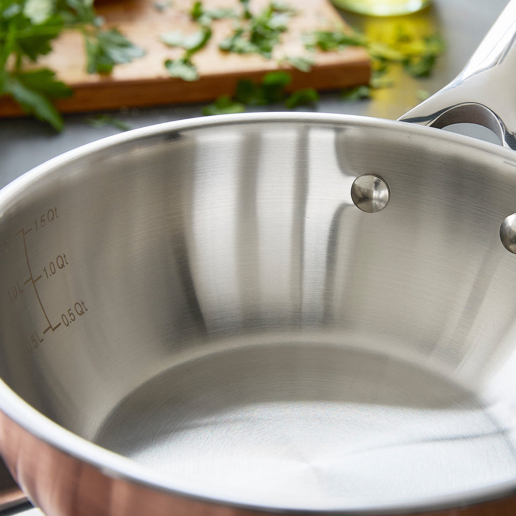 Bobby Flay by GreenPan Copper Clad 2-Quart Chef’s Pan with Lid - Image 7