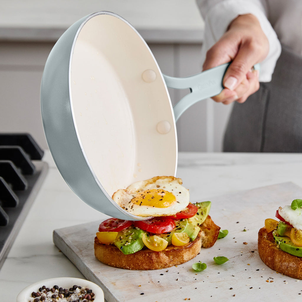 Nova Gallery Ceramic Nonstick 8" and 10" Frypan Set | Coastline - Image 3