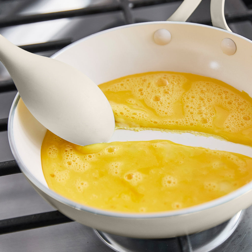 Nova Gallery Ceramic Nonstick 8" and 10" Frypan Set | Cream - Image 7